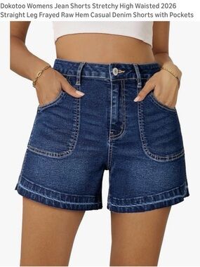 Dokotoo High-Waist Dark Blue Denim Shorts SZ 10